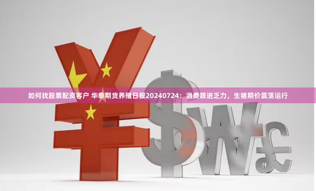 如何找股票配资客户 华泰期货养殖日报20240724：消费跟进乏力，生猪期价震荡运行